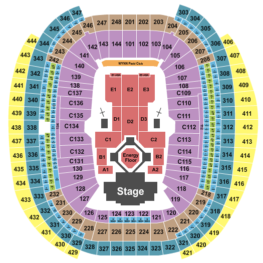 Allegiant Stadium Kendrick Lamar Seating Chart